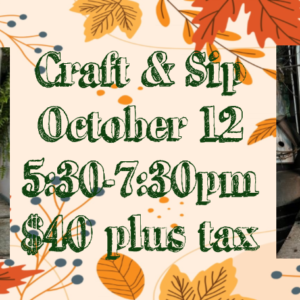 October Craft & Sip - DuBois