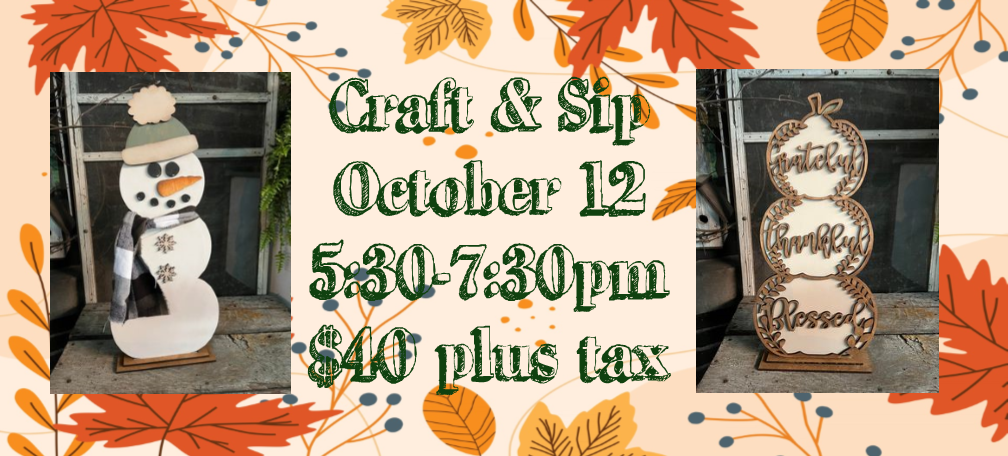 October Craft & Sip – DuBois