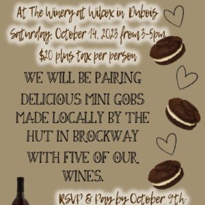 CANCELLED - Wine & Gobs-Dubois