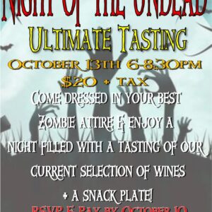 Night of the Undead Tasting - DuBois