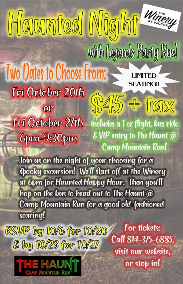 Haunted Nights with Legends Party Bus - DuBois