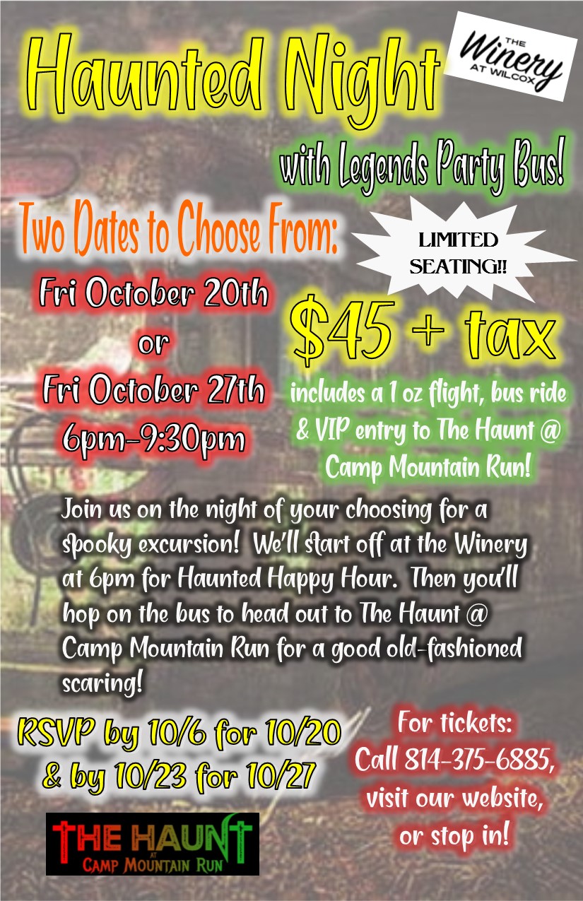 Haunted Nights with Legends Party Bus – DuBois