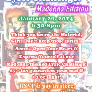 Lyric Challenge - Madonna Edition - DuBois