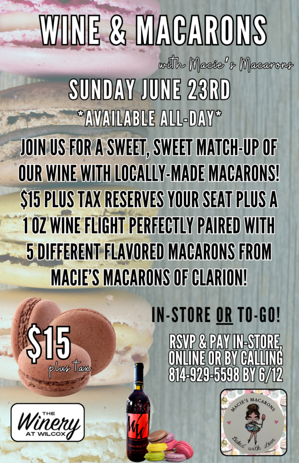 Wine & Macarons - Wilcox