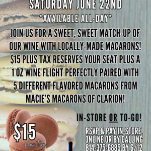 Wine & Macarons - DuBois