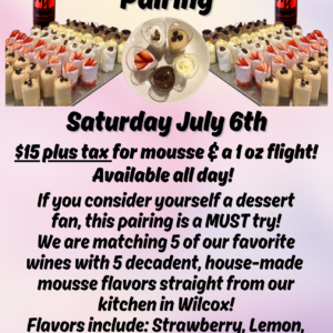 *Registration Closed* Wine & Mousse Pairing - DuBois