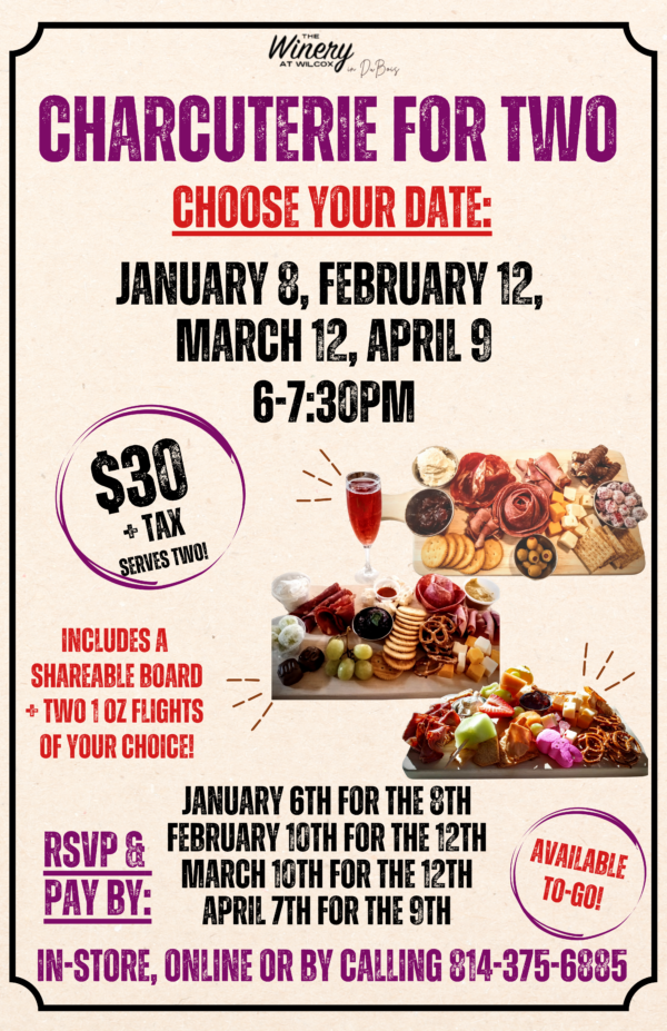 Charcuterie for Two Nights - DuBois