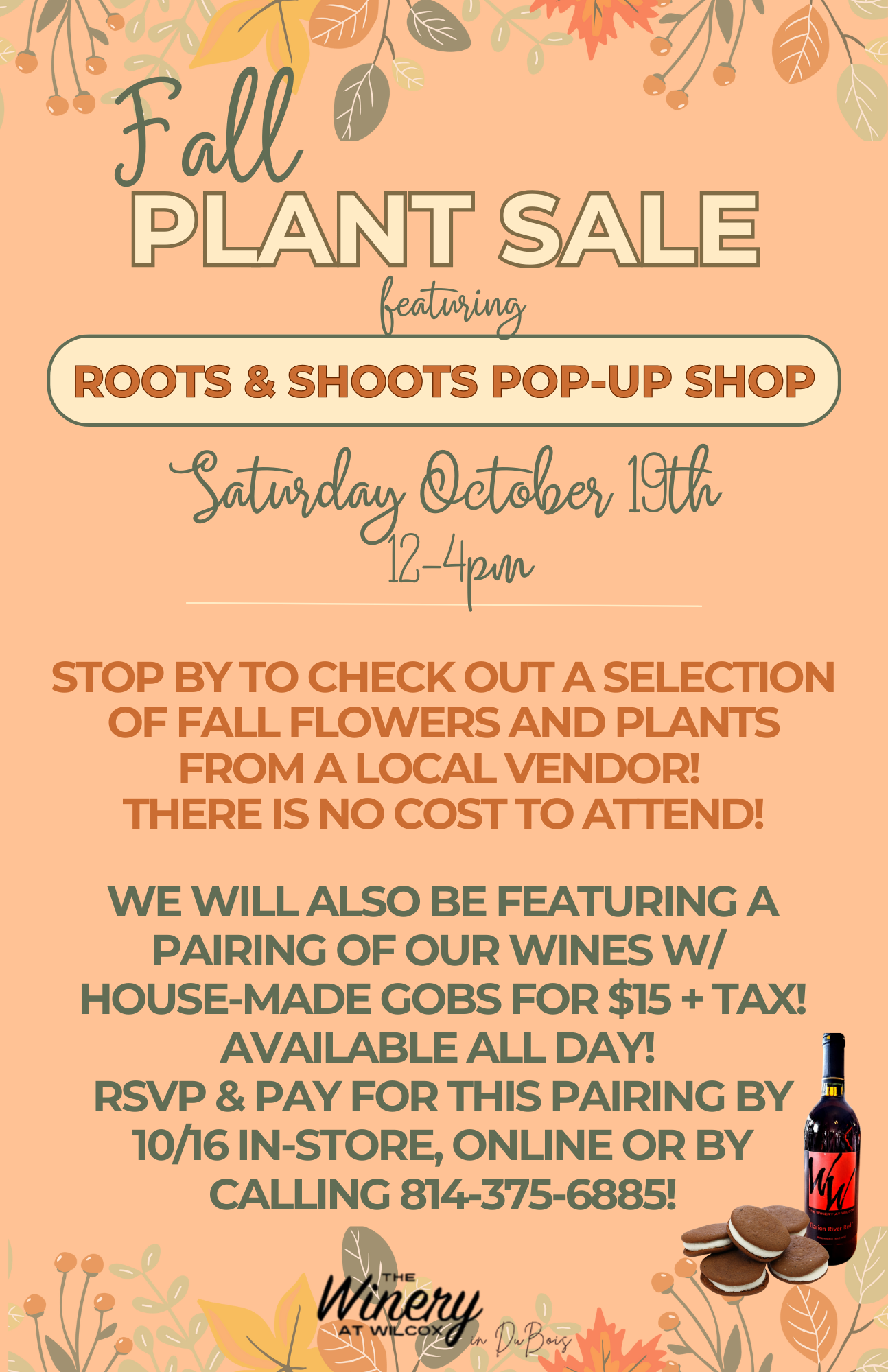 Fall Plant Sale + Gob Pairing! – DuBois