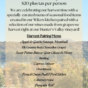 CANCELED - Harvest Celebration & Wine Pairing! - DuBois