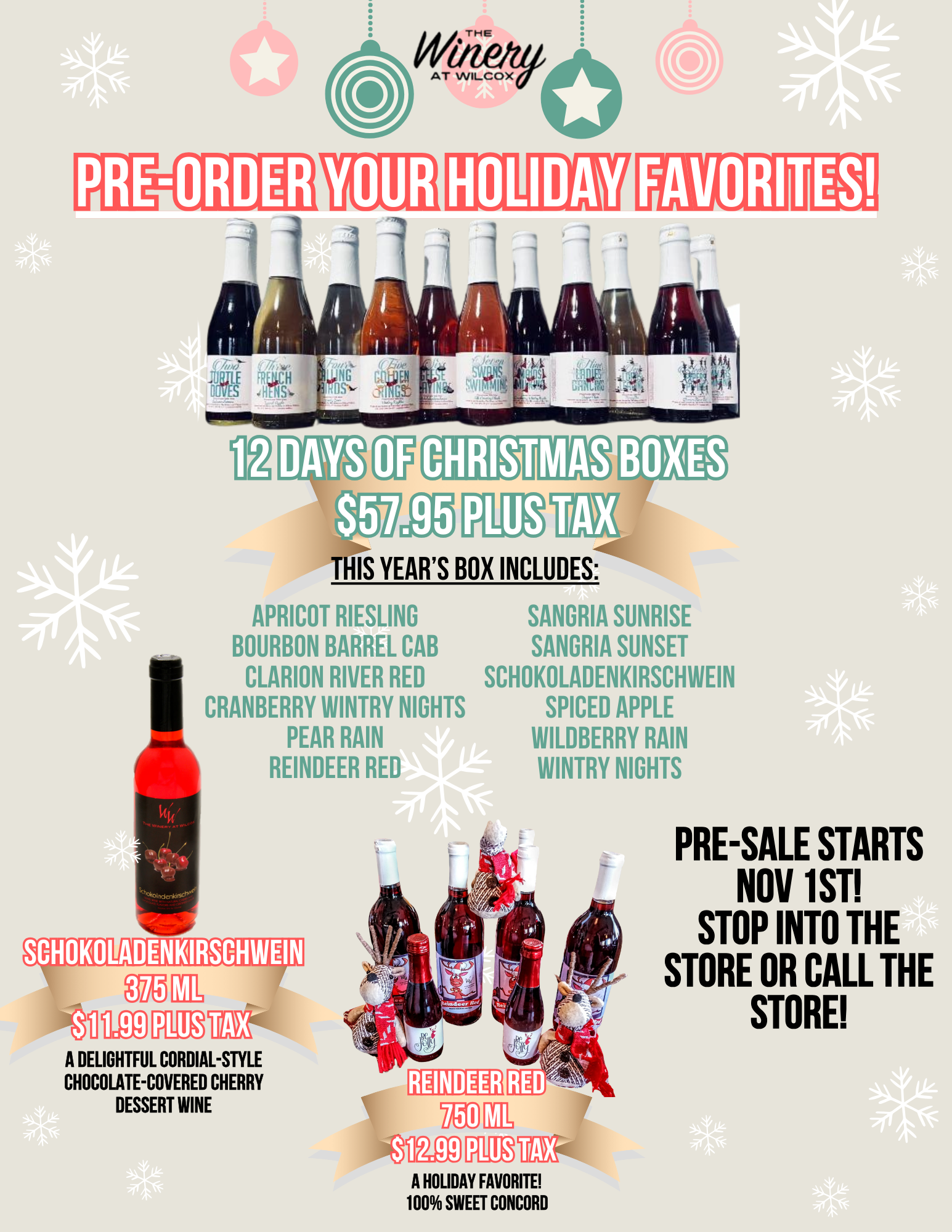 Holiday Pre-sale!