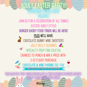 Adult Easter Chocolate & Wine Pairing - DuBois