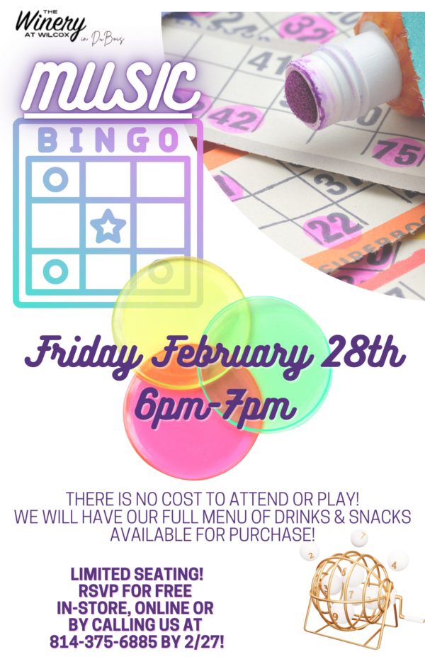Music Bingo - DuBois