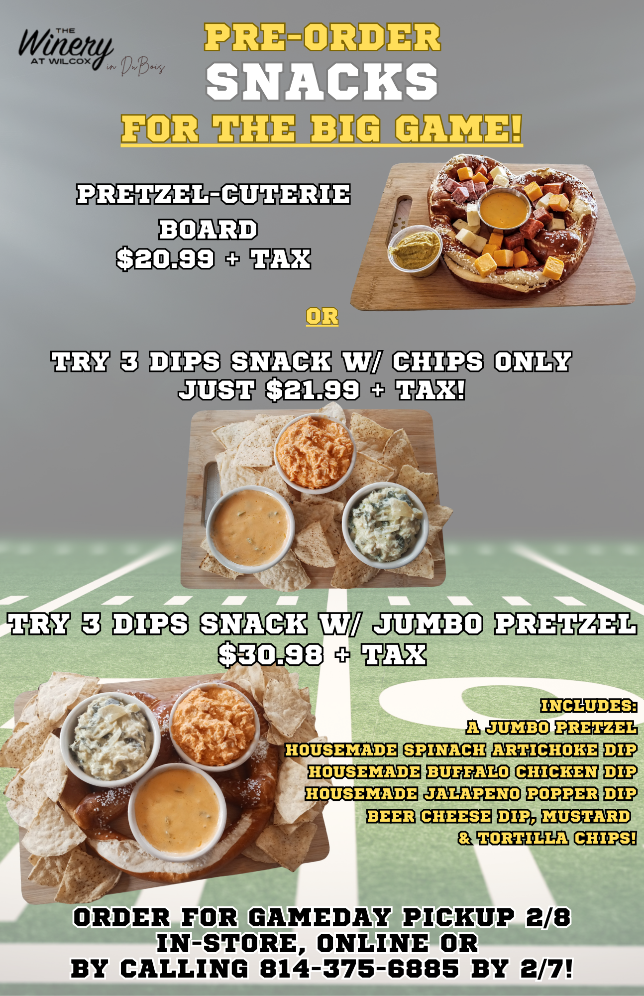 Game Day Snack Pre-order – DuBois