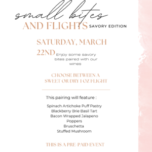 Small Bites and Flights - Wilcox