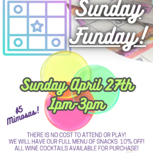 April Sunday Funday Bingo! - DuBois