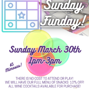 Sunday Funday Bingo - DuBois