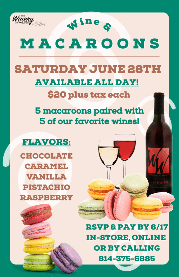 Wine & Macaroons! - DuBois
