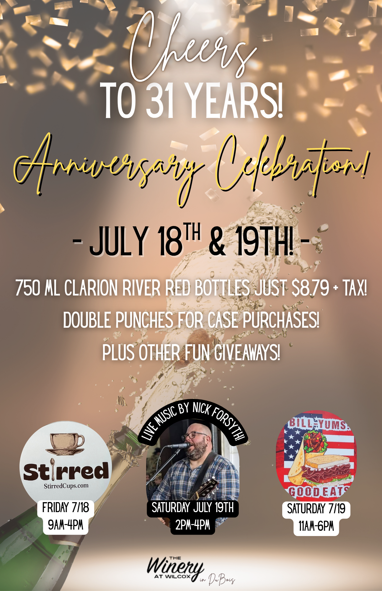 Cheers to 31 Years! Our Anniversary Celebration! – DuBois