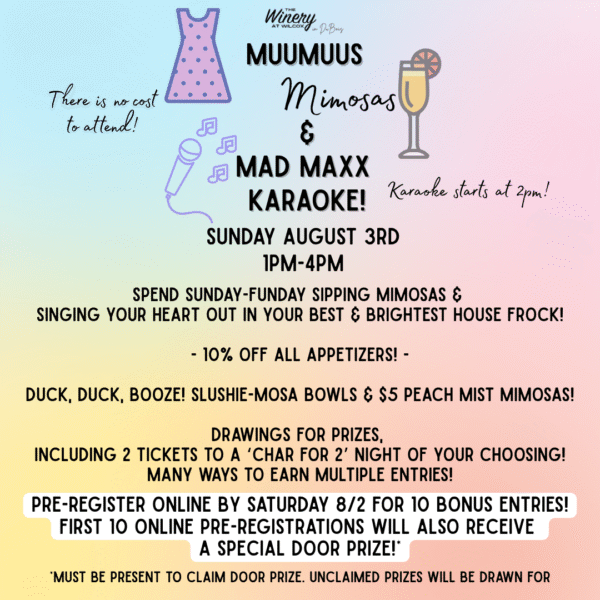 MuuMuus, Mimosas & Mad Maxx Karaoke! - DuBois