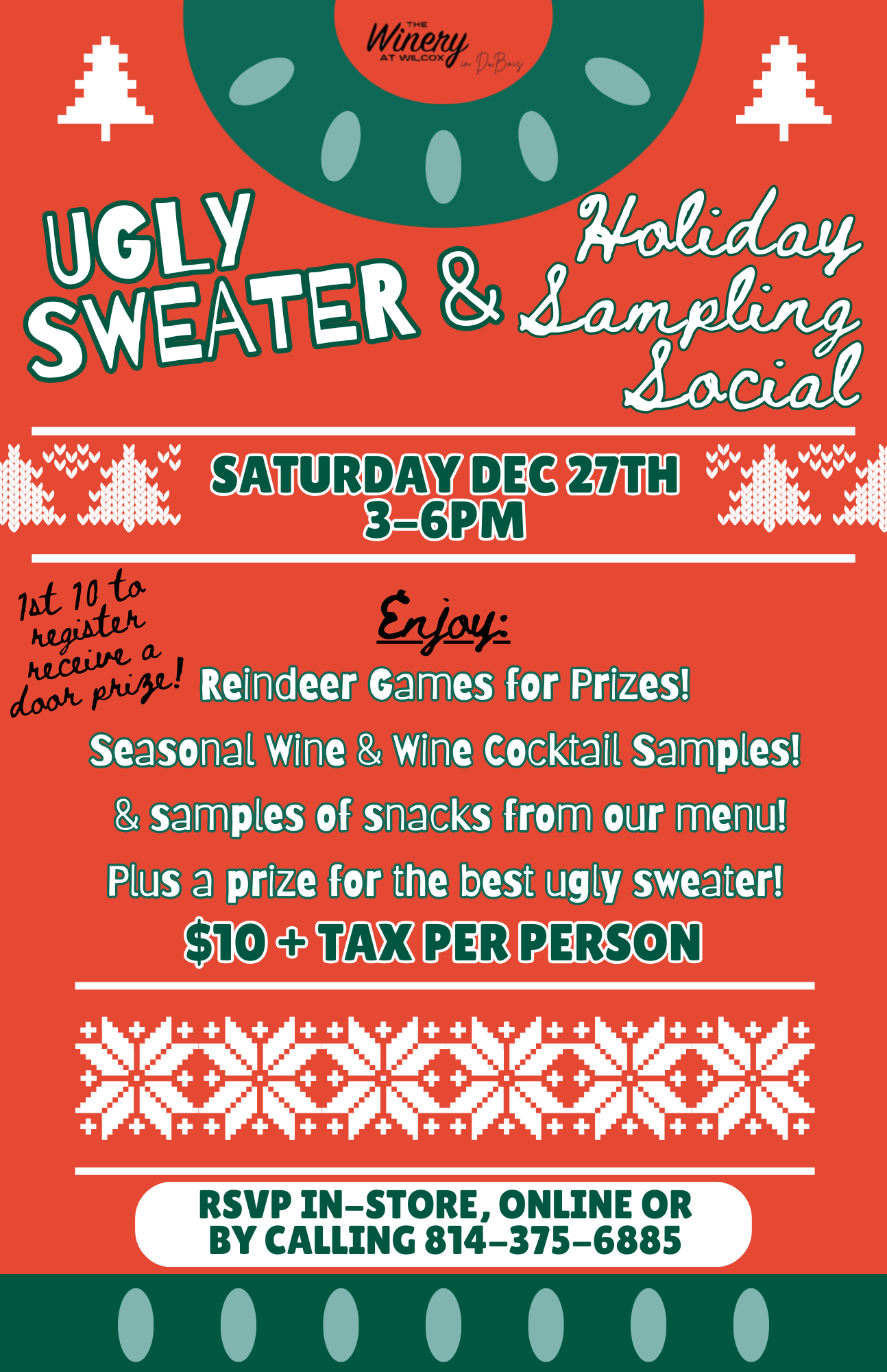 Ugly Sweater & Holiday Sampling Social – DuBois