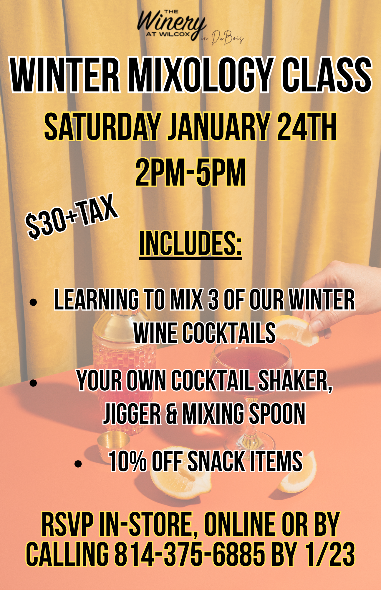 Winter Mixology Class – DuBois