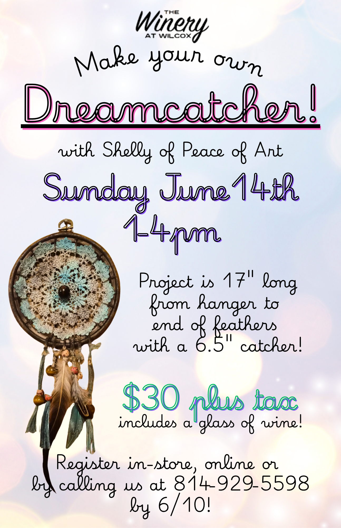 Make your own Dreamcatcher w/ Peace of Art – Wilcox
