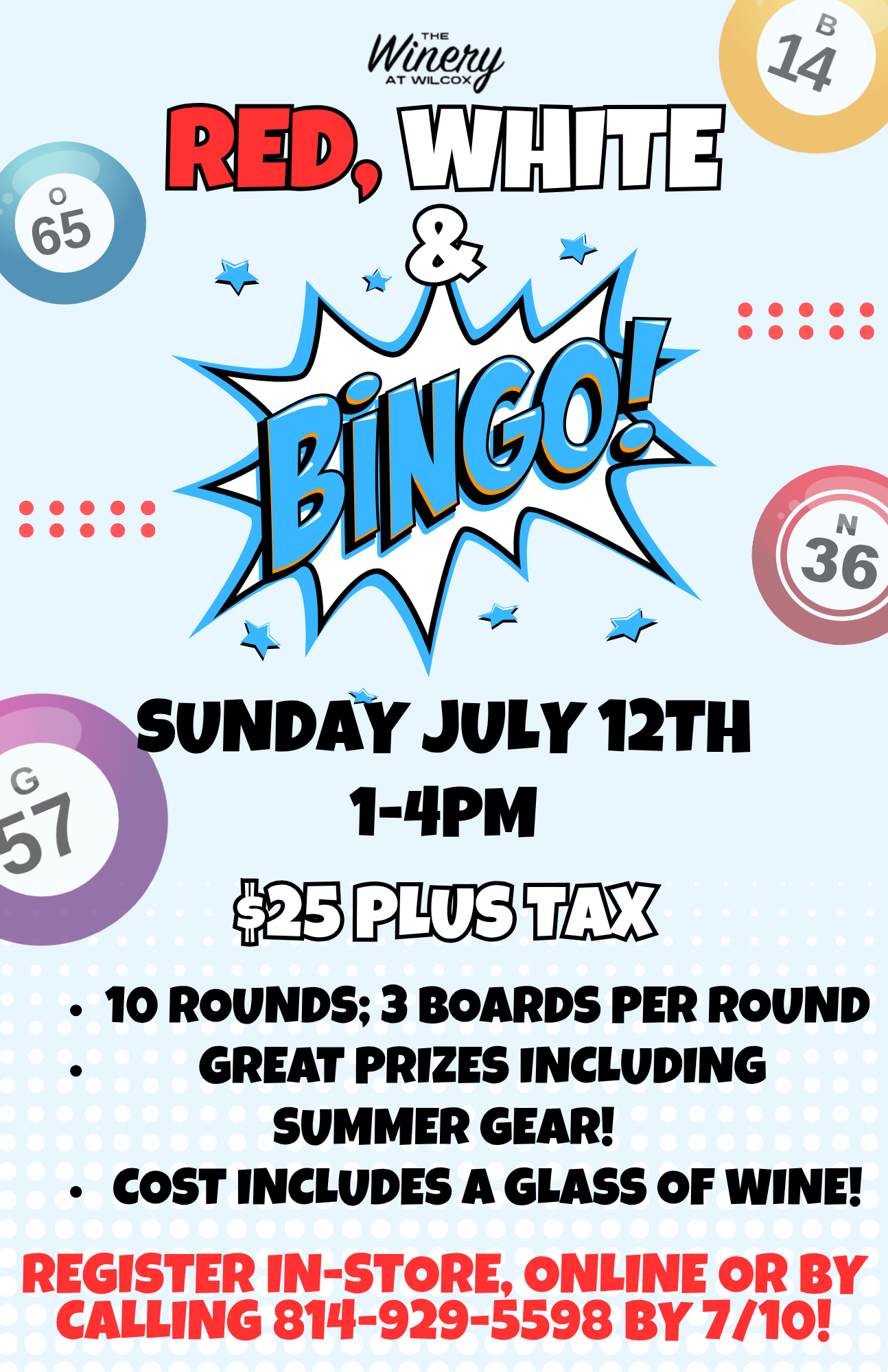 Red, White & BINGO! – Wilcox