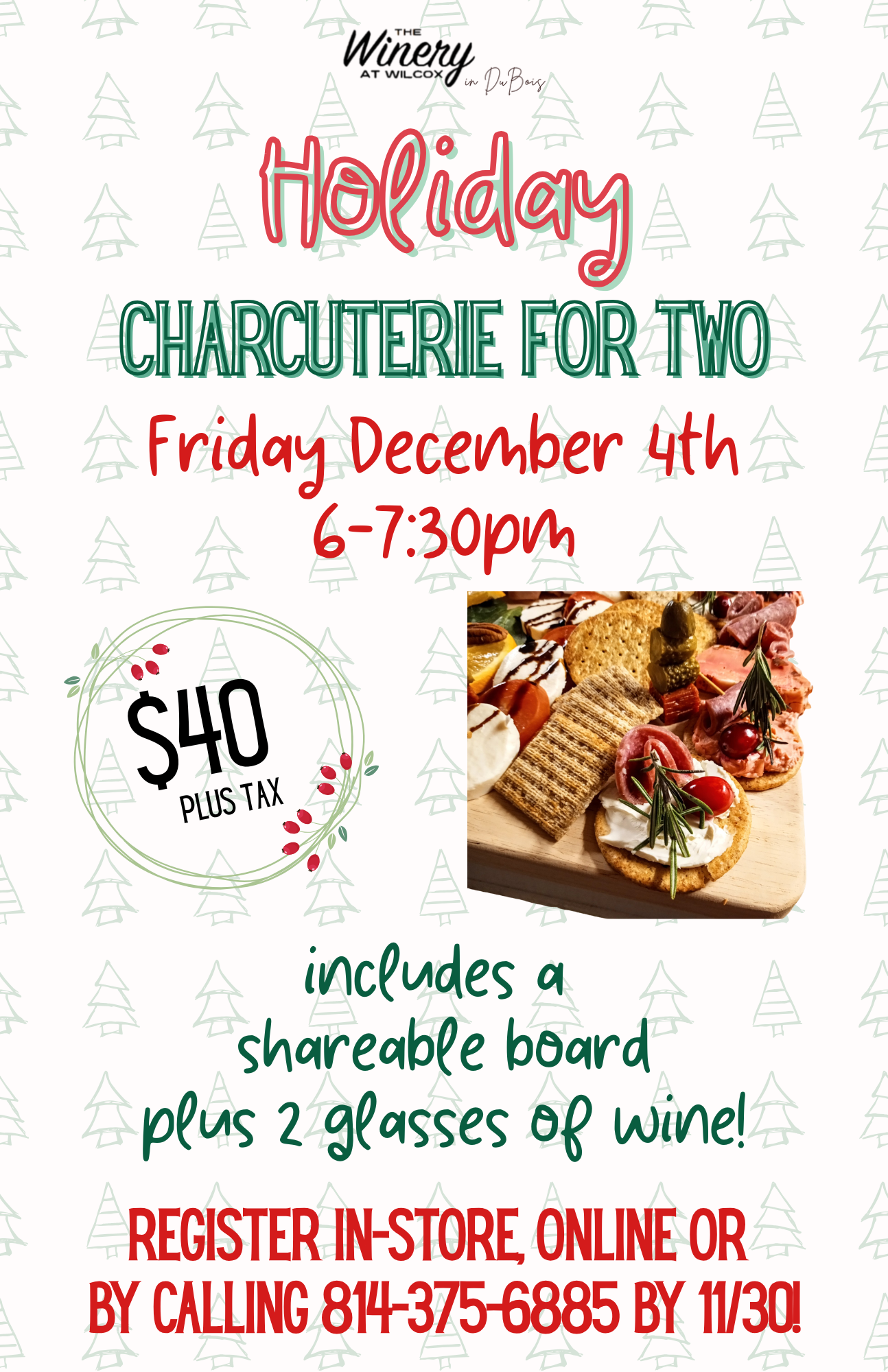 Holiday Charcuterie for Two – DuBois
